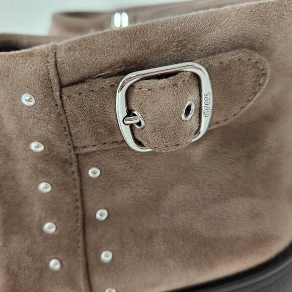 BZees Other Half Bootie Women's Size 10M Latte Fabric - Picture 6 of 15